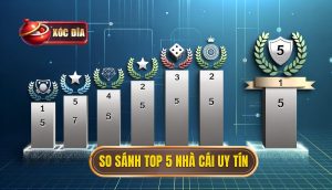 Bảng So Sánh Nhanh Top 5 Nhà Cái Xóc Đĩa Uy Tín