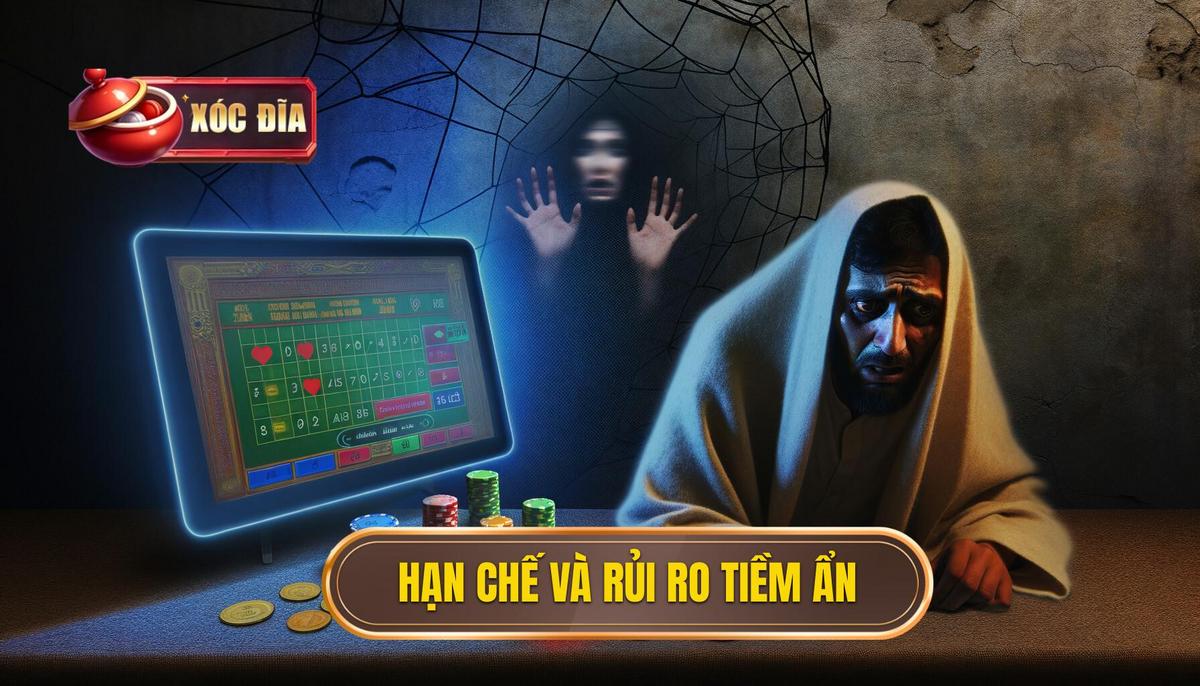 Có nên chơi xóc đĩa online không? Phân tích đa chiều cho bạn 3 Hạn chế và rủi ro tiềm ẩn